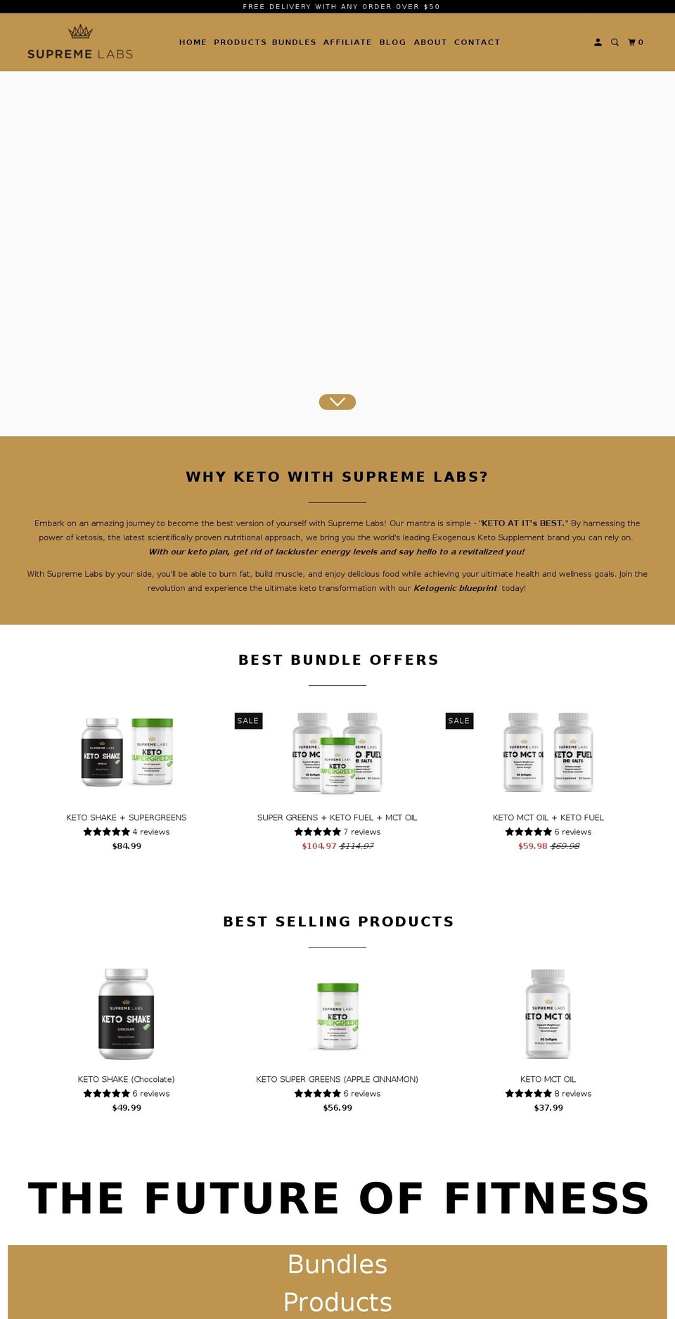 supremelabs.co.uk shopify website screenshot