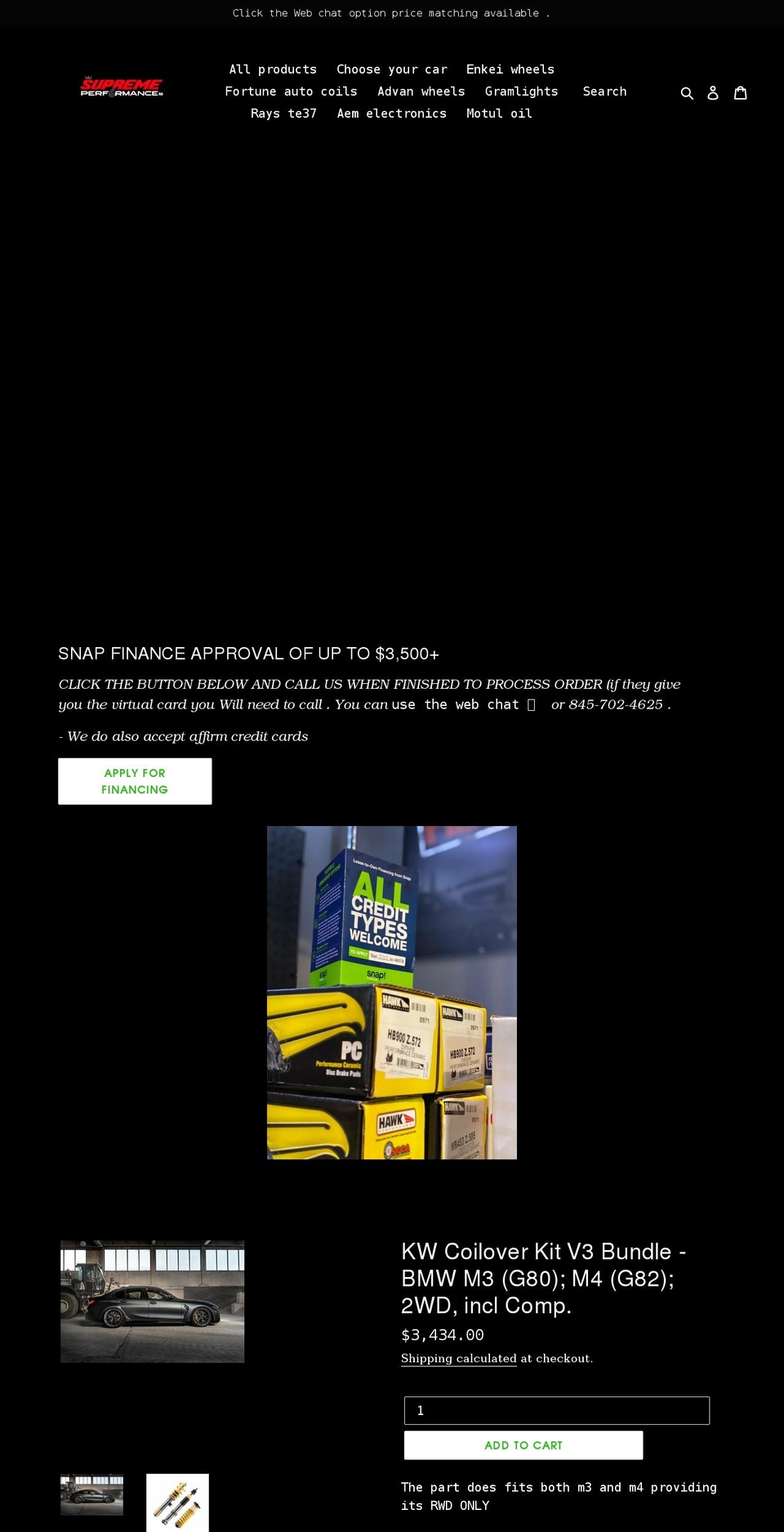 supremeperformance845.com shopify website screenshot