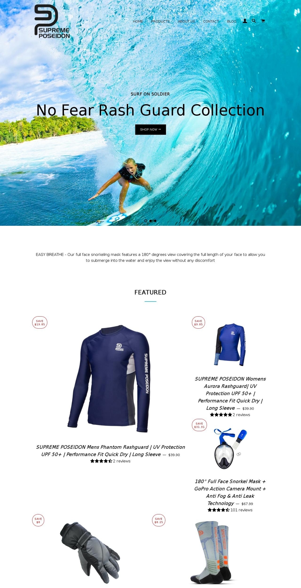 supremeposeidon.com — Shopify storefront screenshot