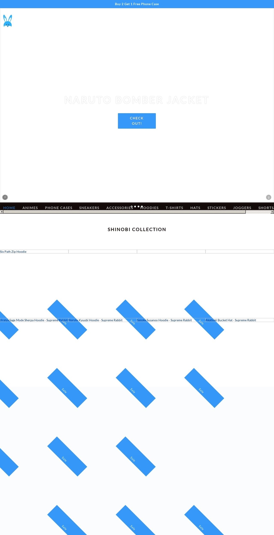 supremerabbit.com shopify website screenshot