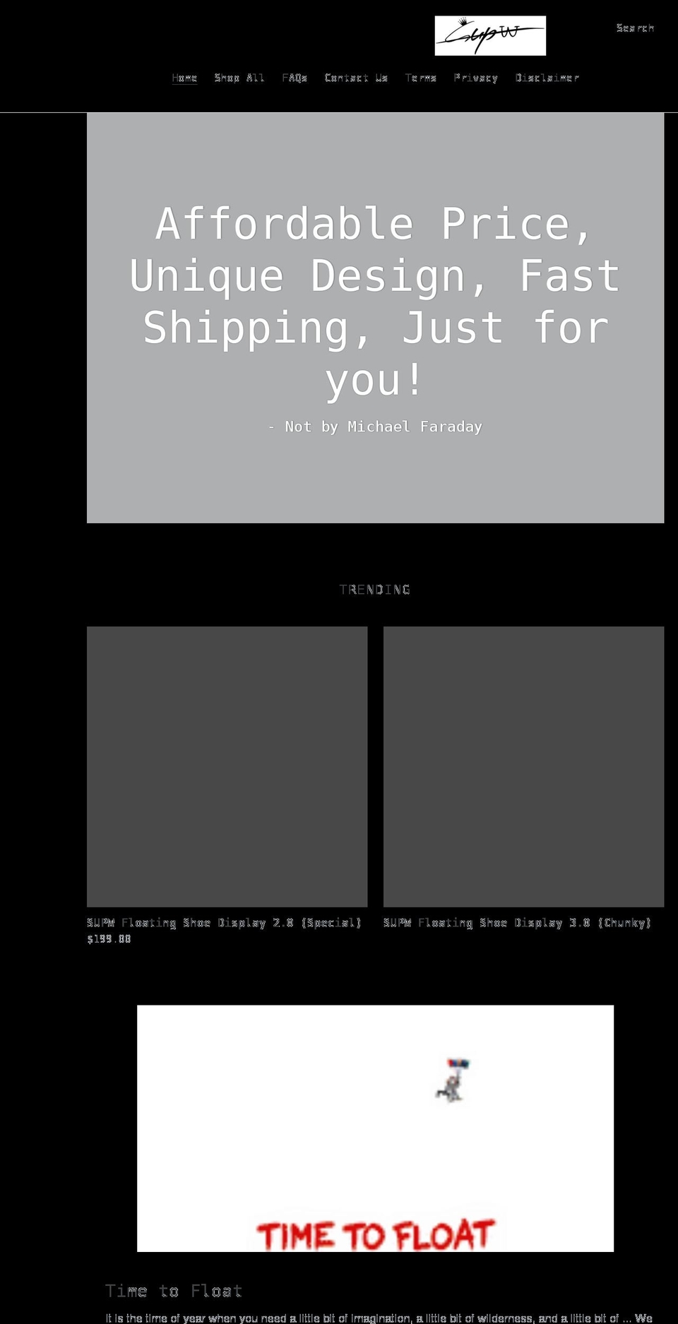 Current Theme Shopify theme site example supwshop.com