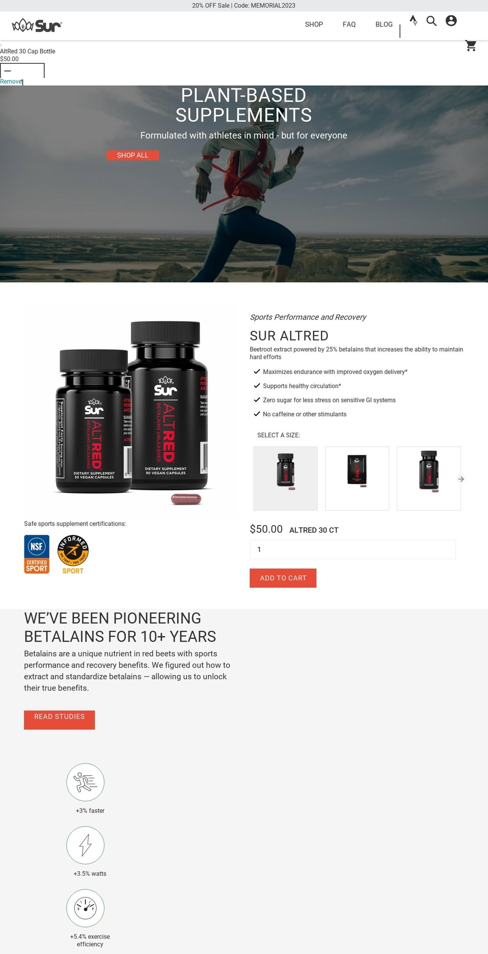 sur.co shopify website screenshot