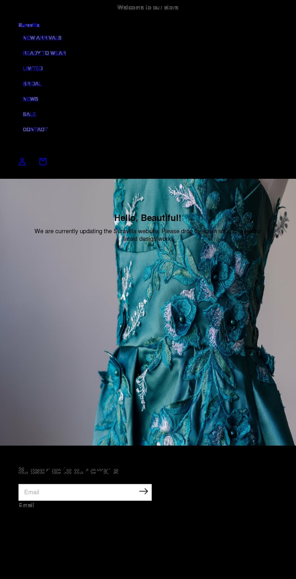 suravillaofficial.com — Shopify storefront screenshot