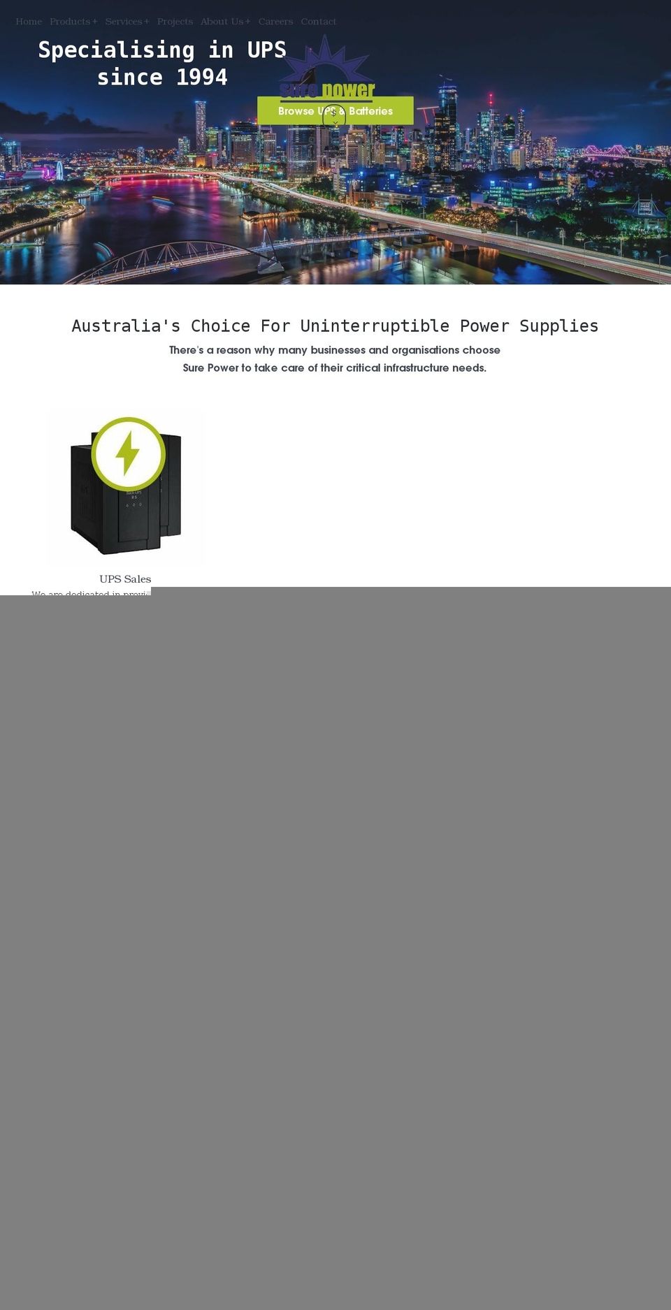 surepower.com.au shopify website screenshot