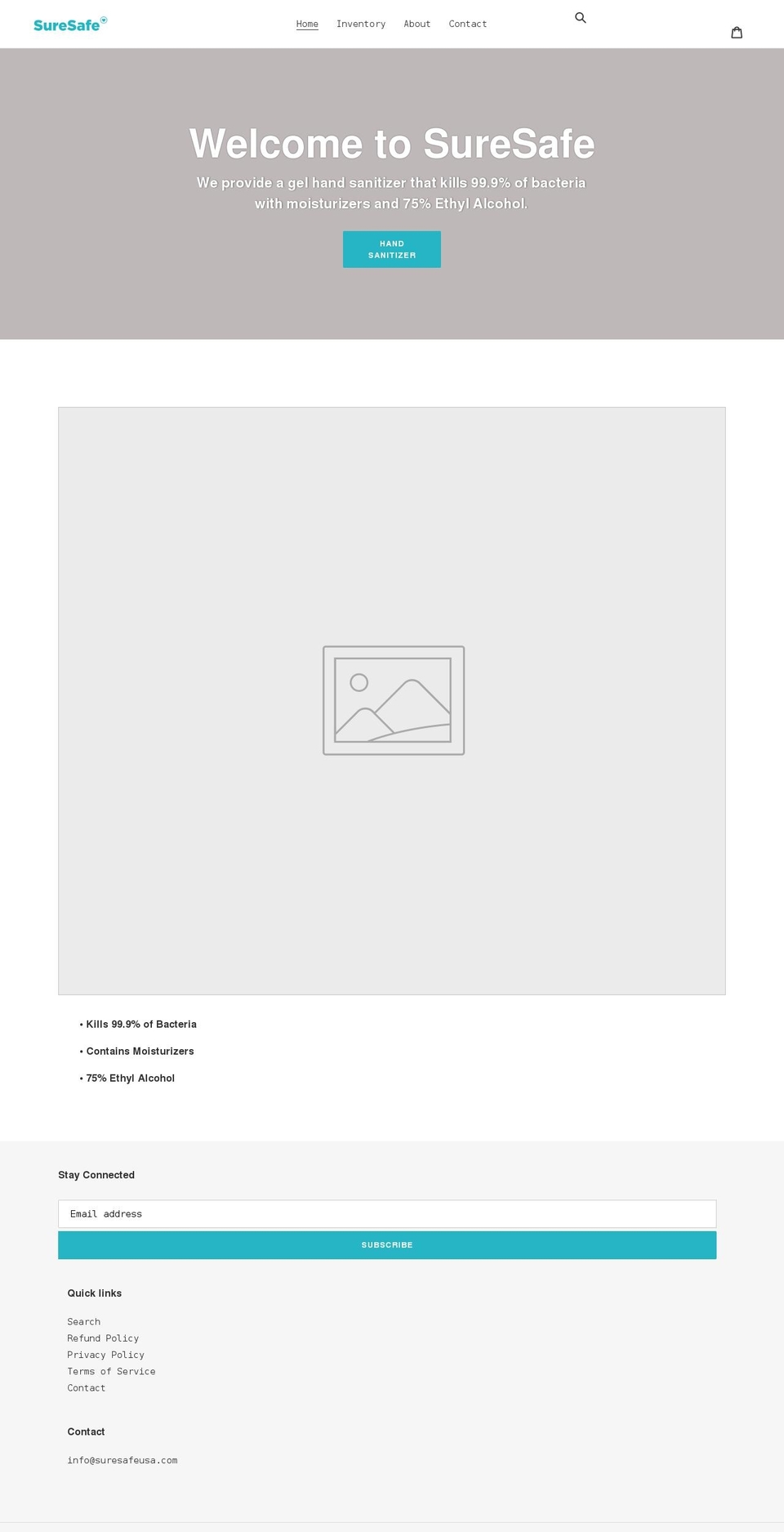 suresafeusa.com shopify website screenshot