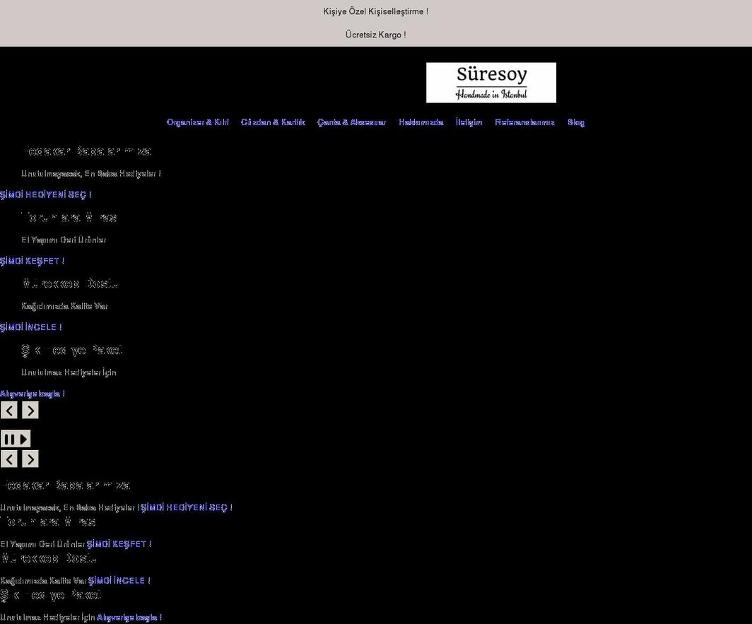 suresoy.com shopify website screenshot