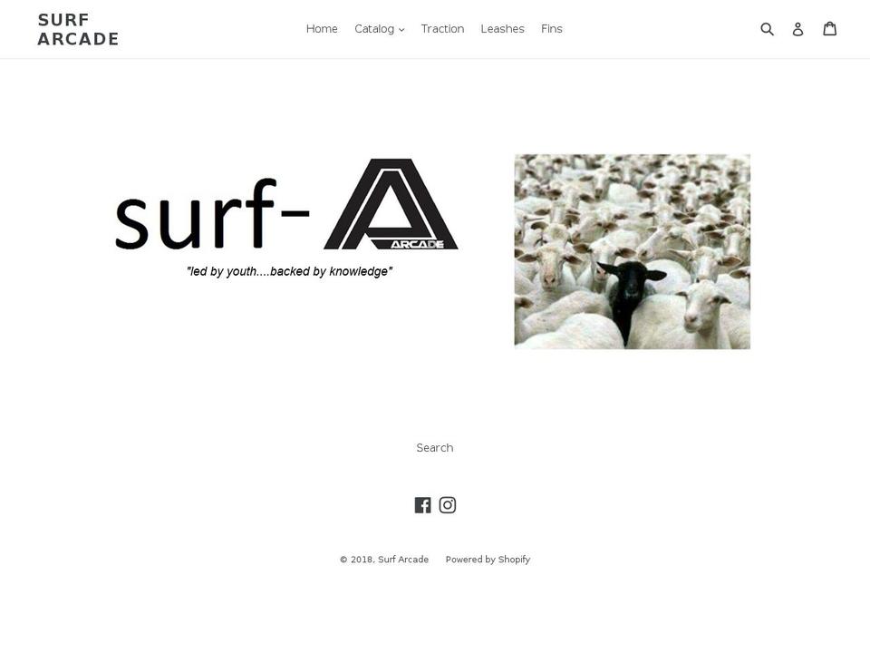 surf-arcade.com shopify website screenshot