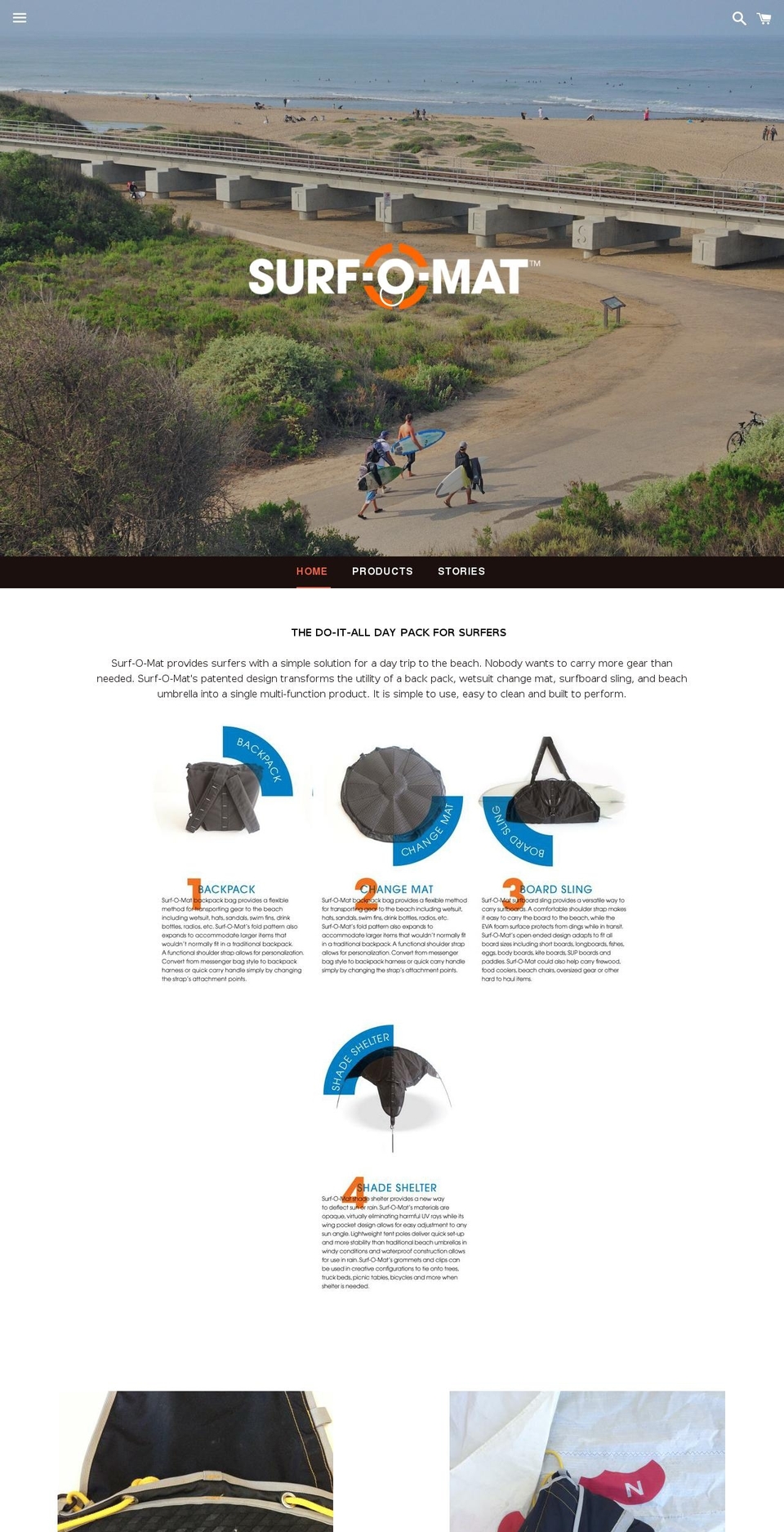 surf-o-mat.com shopify website screenshot