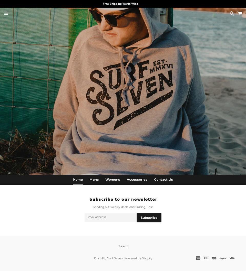 surf-seven.com — Shopify storefront screenshot