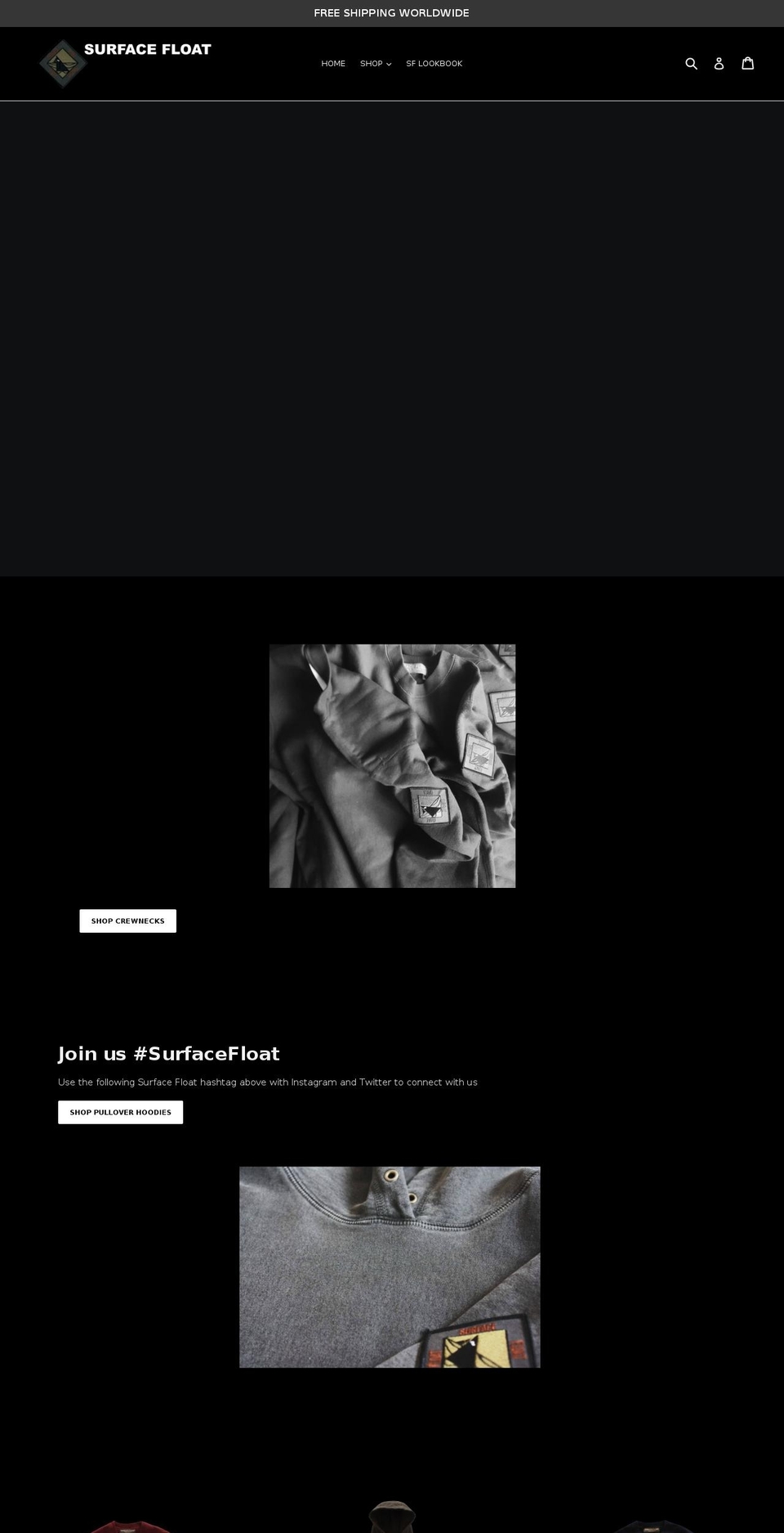 surfacefloat.com — Shopify storefront screenshot