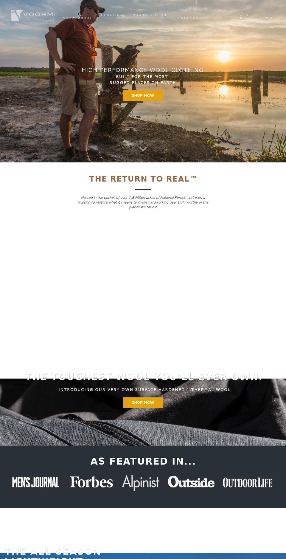 Timm's Working Copy Parallax Shopify theme site example surfacehardenedwool.com