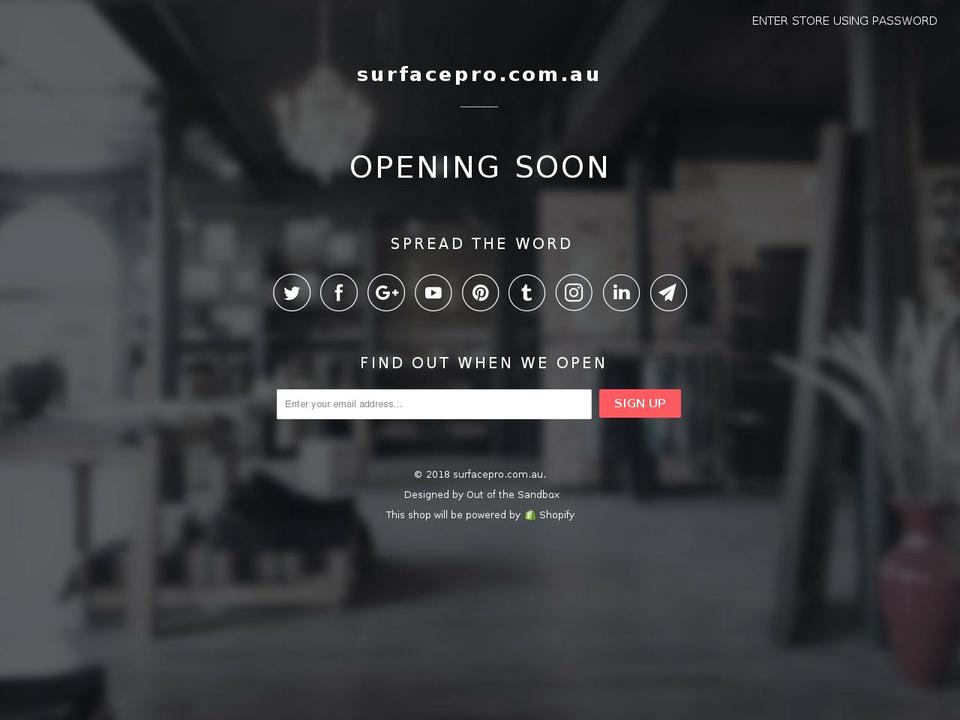 surfacepro.com.au shopify website screenshot