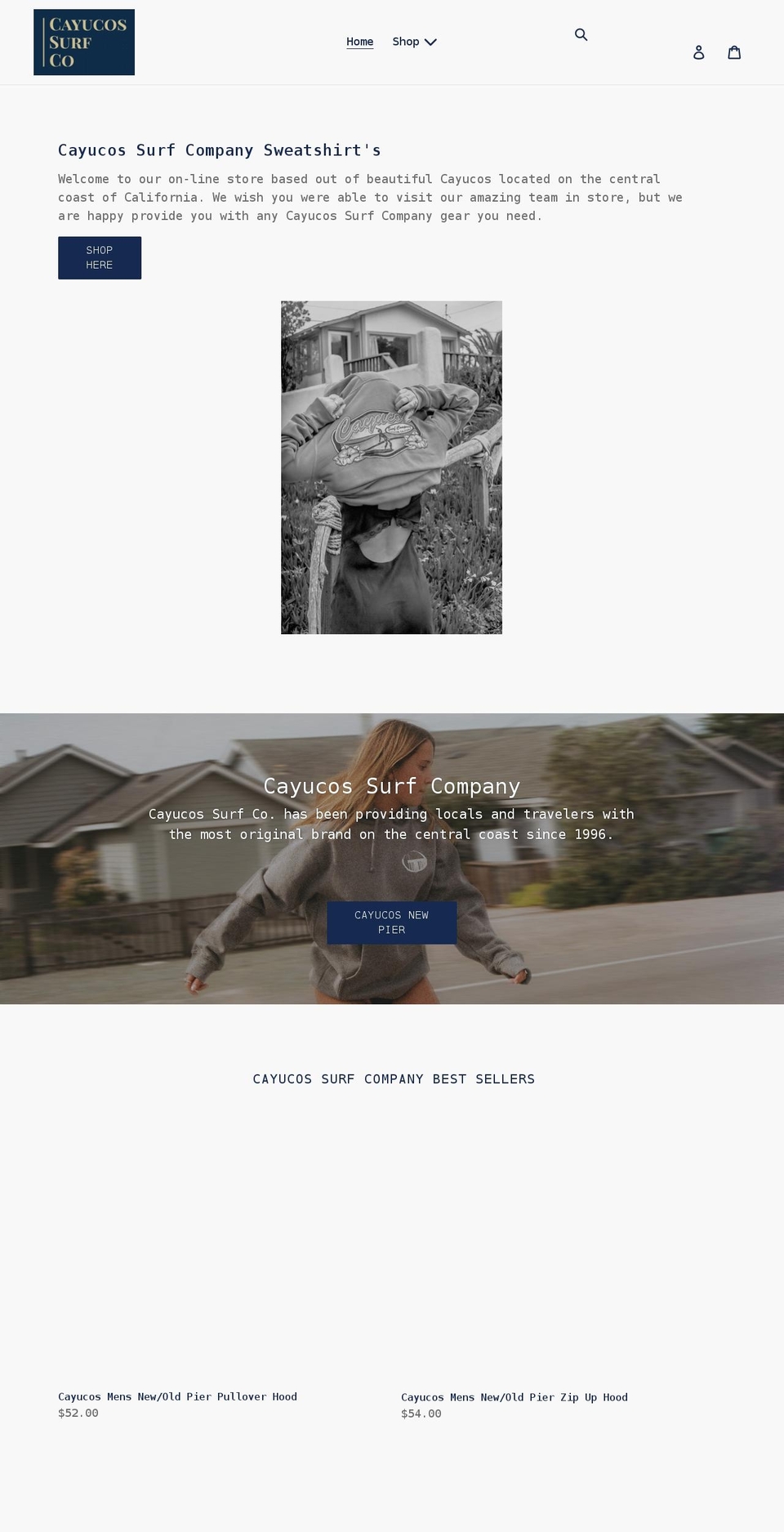 surfcompany.com shopify website screenshot