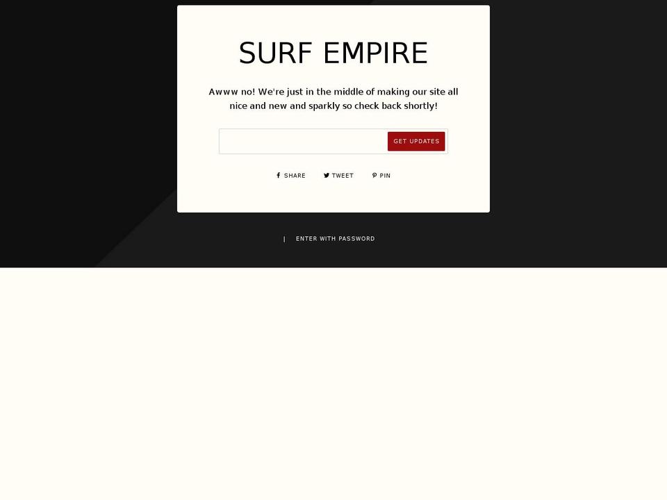 surfempire.com shopify website screenshot