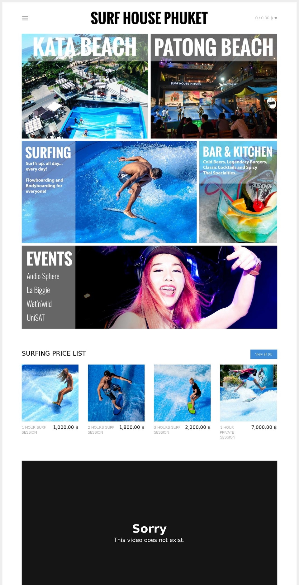 surfhousephuket.com shopify website screenshot