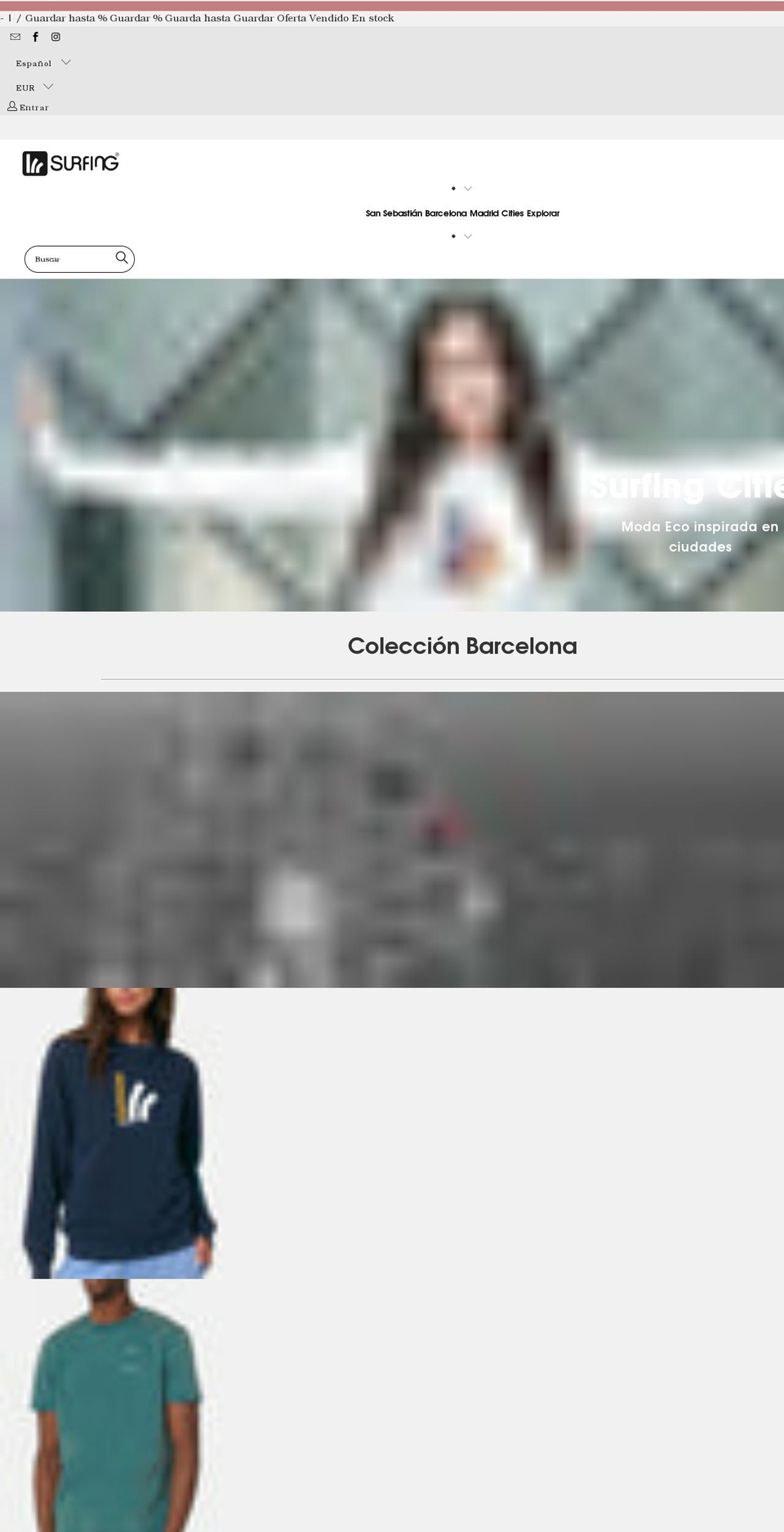 surfing.shopping shopify website screenshot