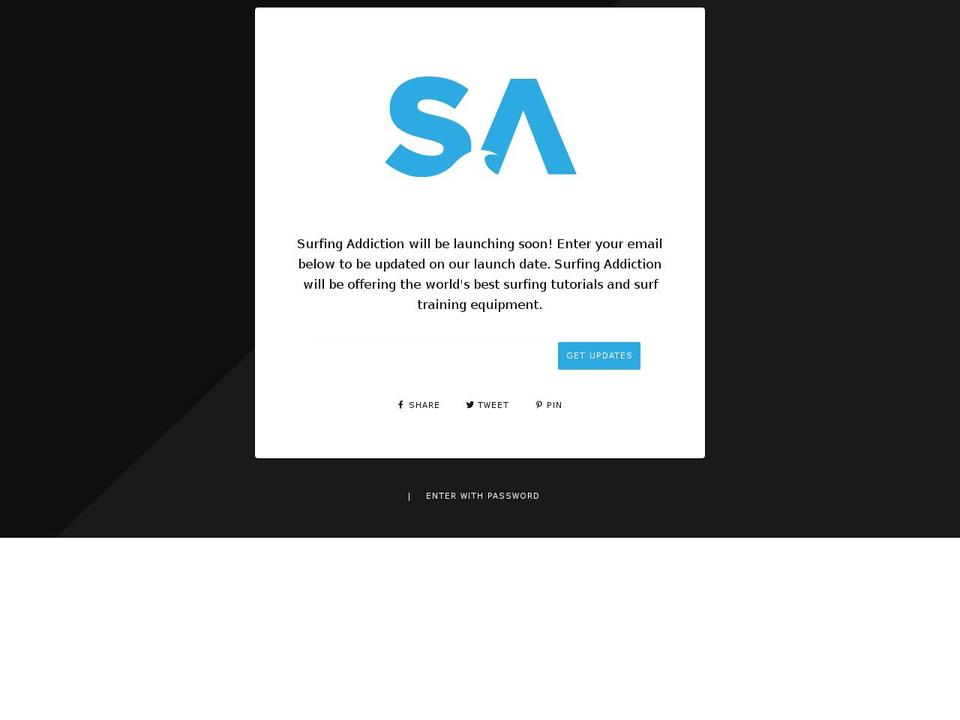 surfingaddiction.com shopify website screenshot