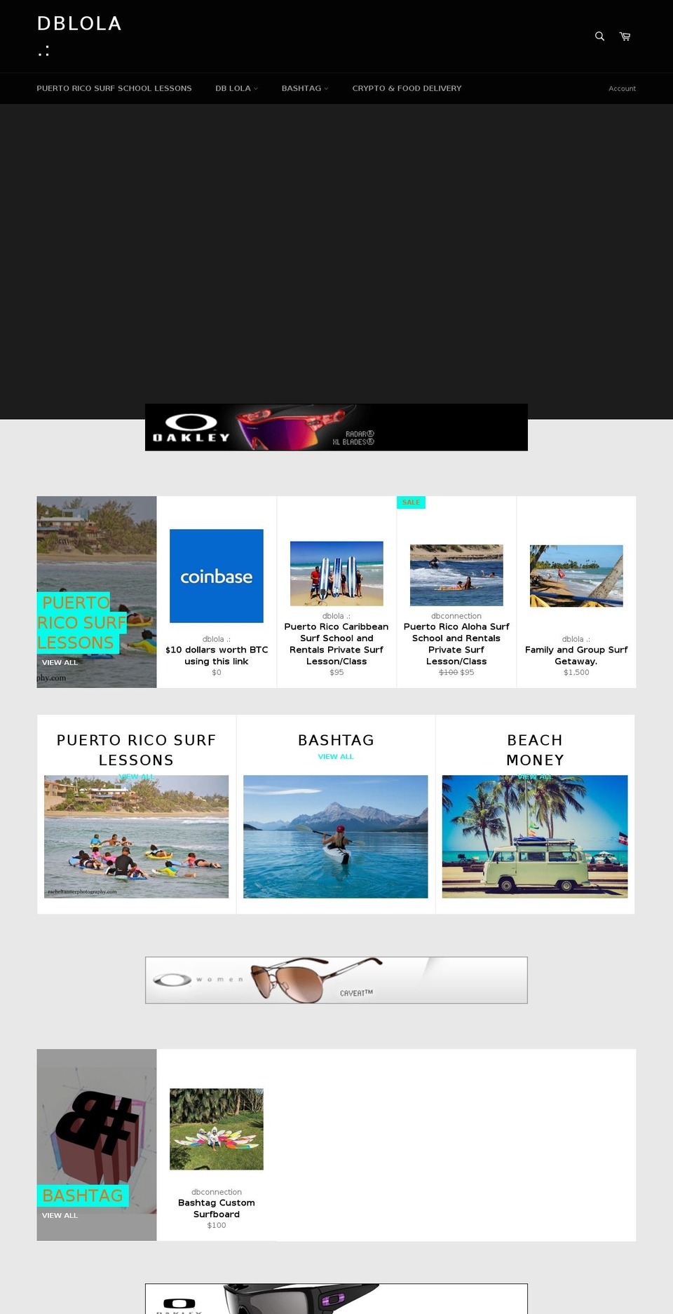 surfinglessonspuertorico.com — Shopify storefront screenshot