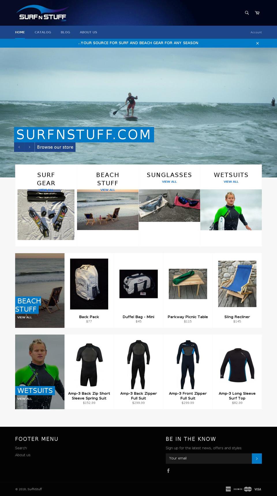 surfnstuff.com — Shopify storefront screenshot
