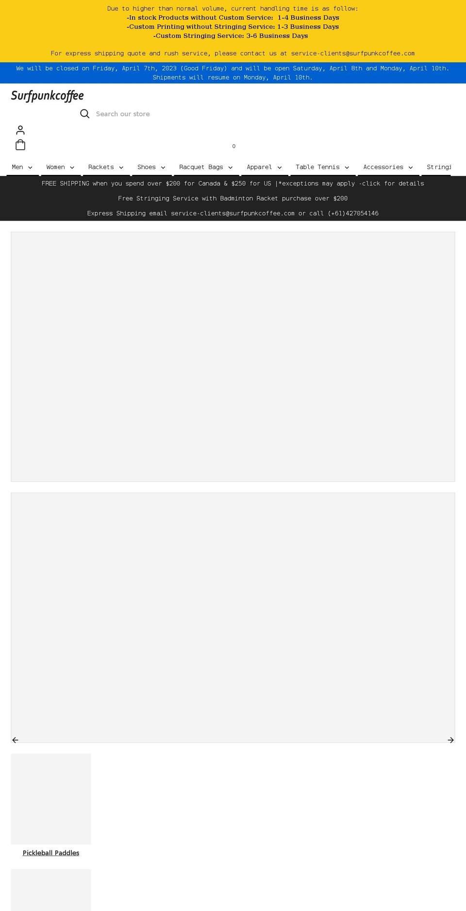 surfpunkcoffee.com shopify website screenshot