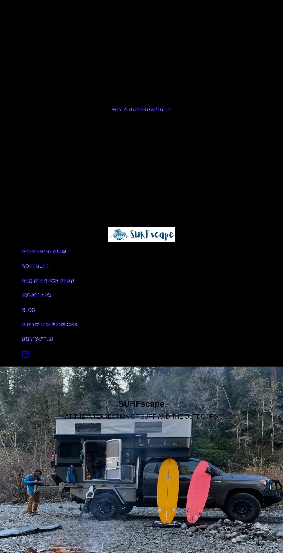 surfscape.com shopify website screenshot