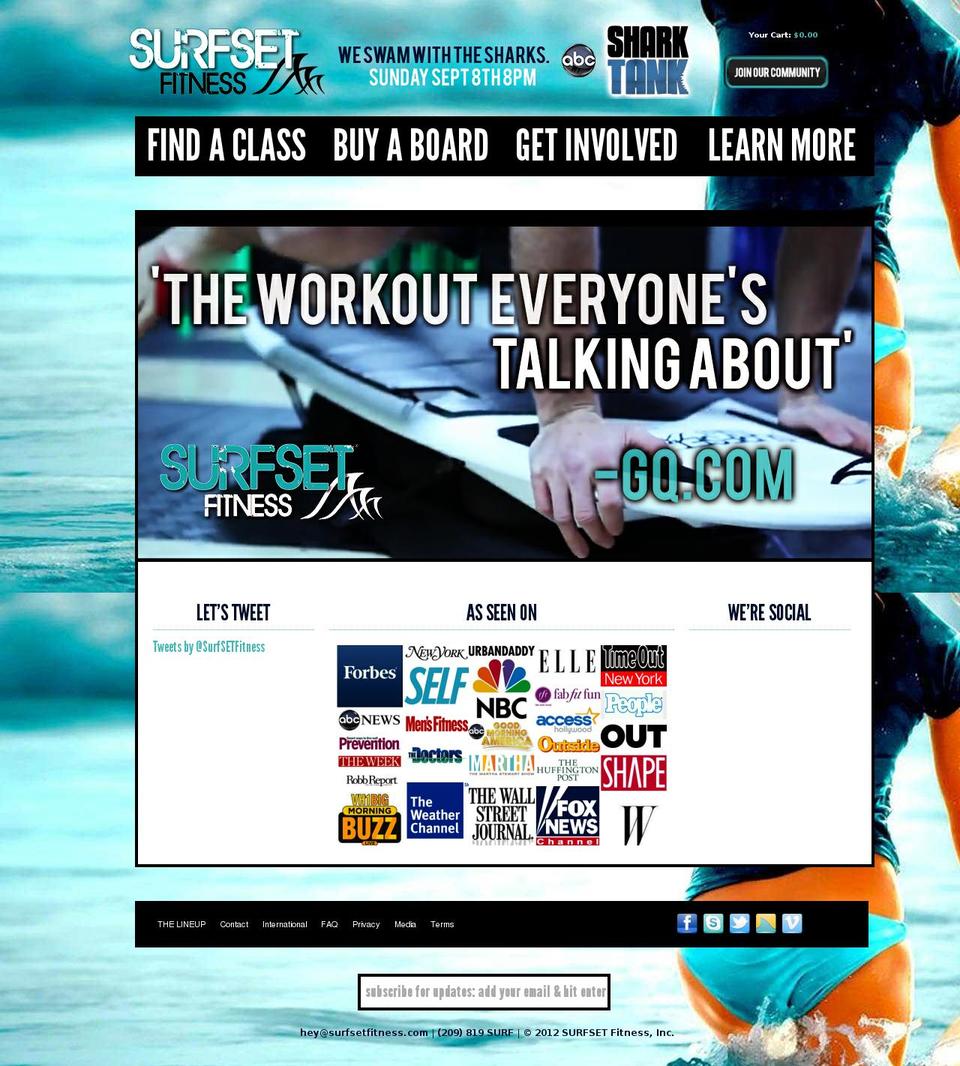 surfsetfitness.com shopify website screenshot