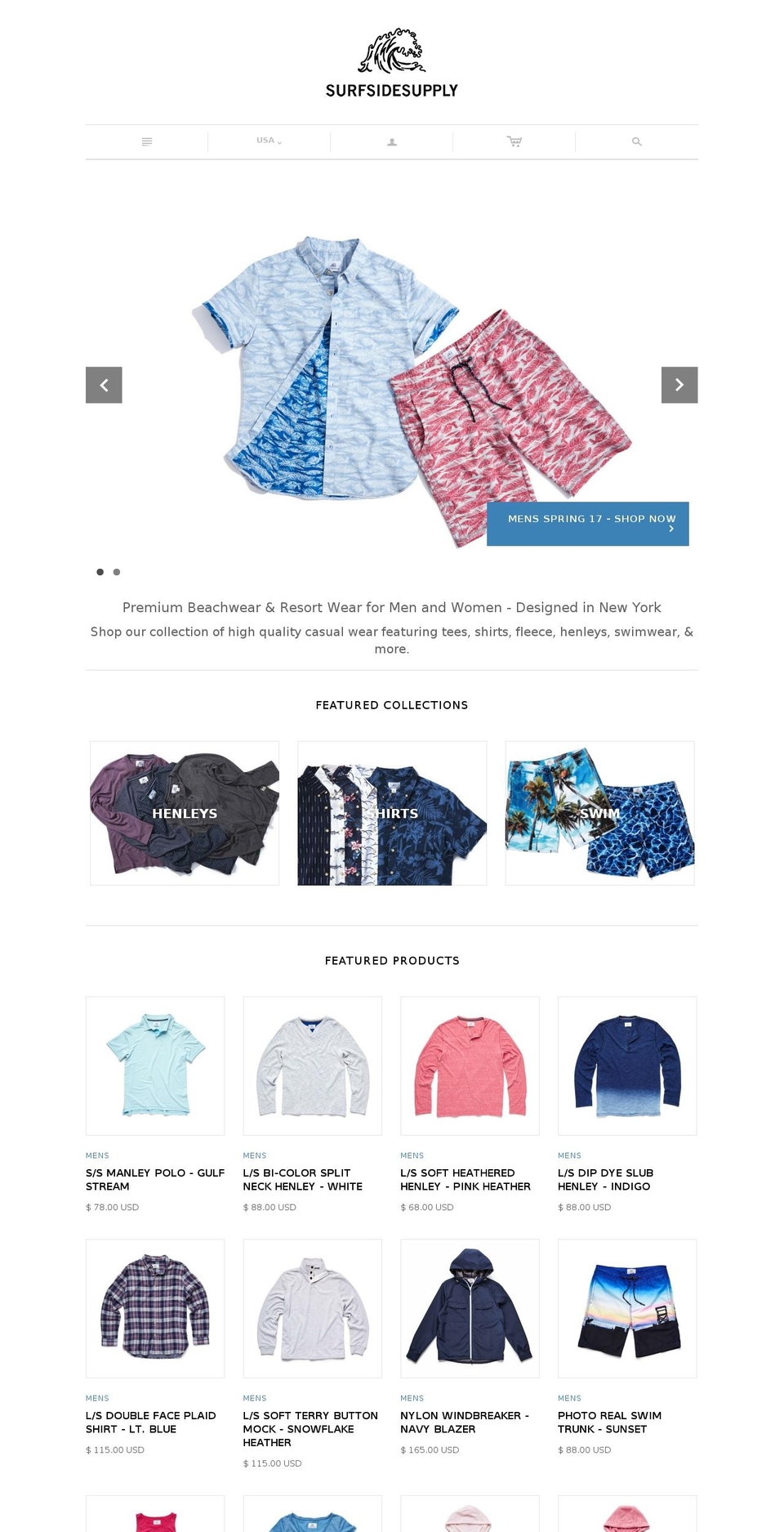 surfsidesupply.co shopify website screenshot