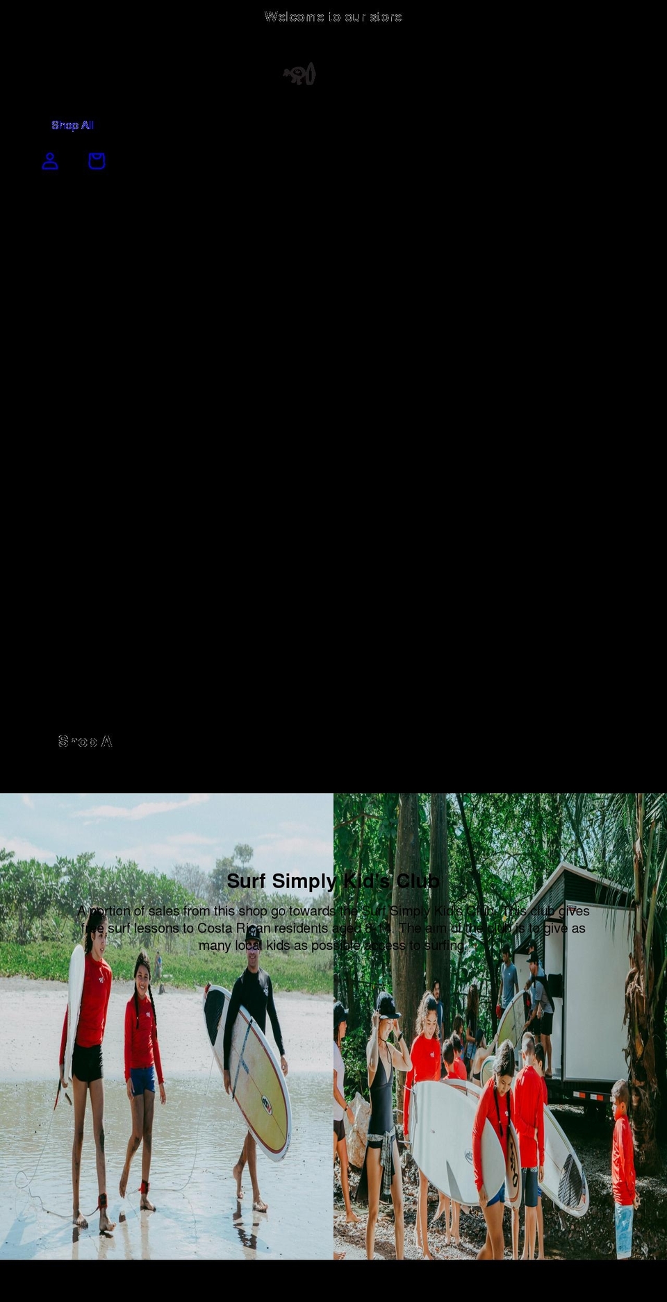 surfsimplyshop.com shopify website screenshot