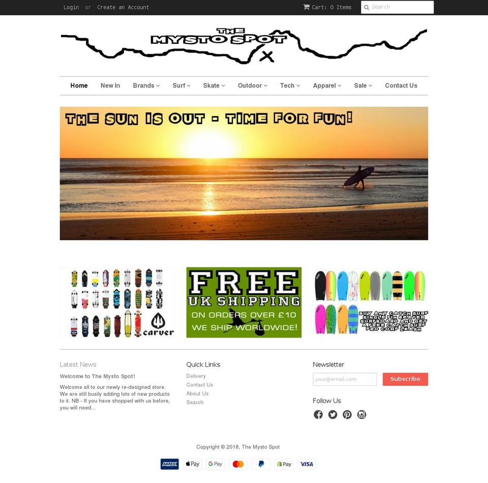 surfskatesnow.co.uk shopify website screenshot