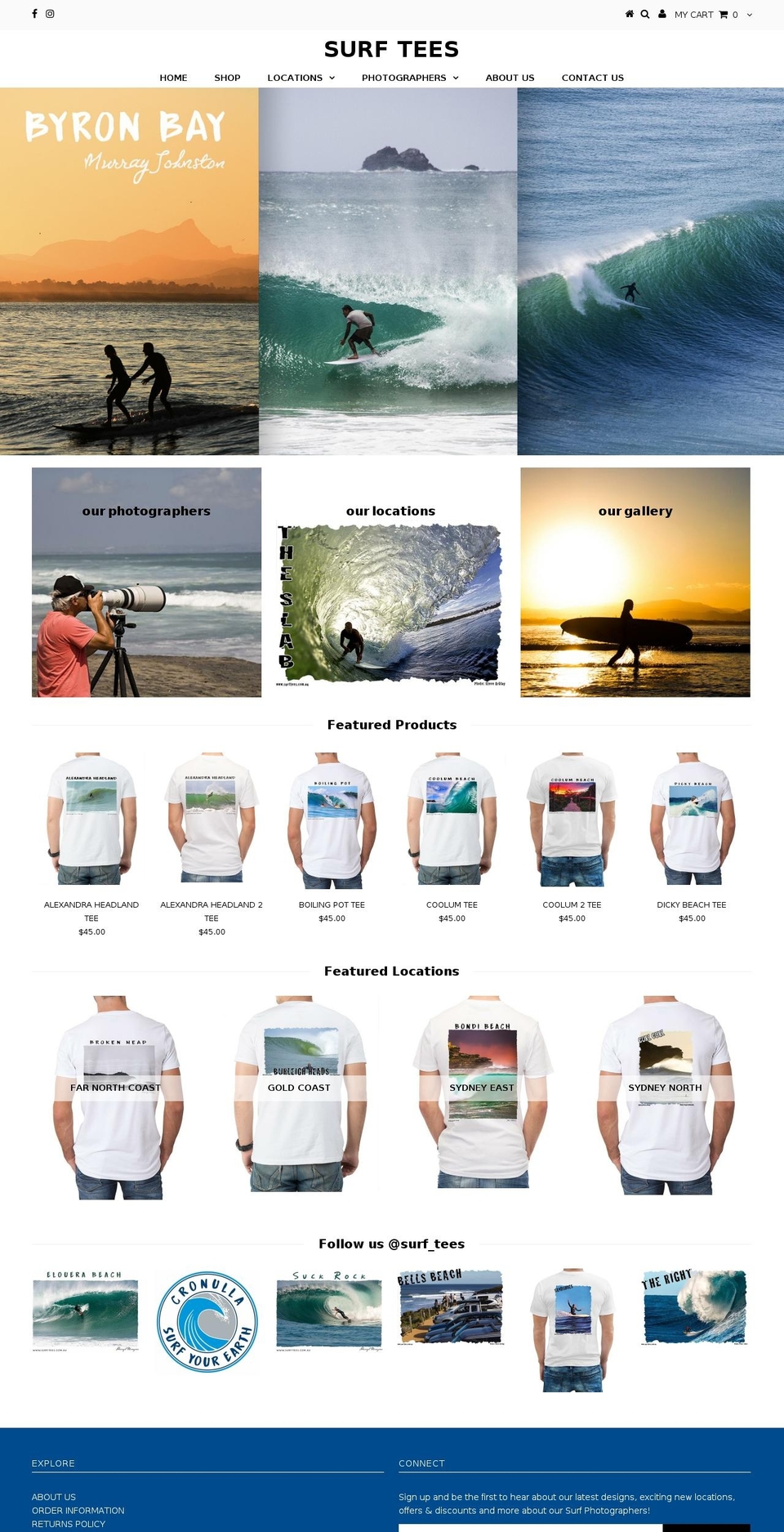 surftees.com.au shopify website screenshot