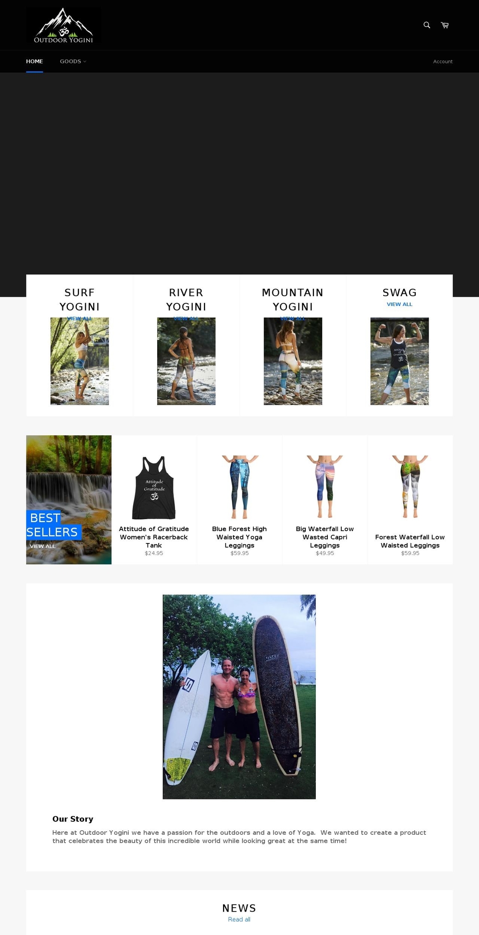 surfyogiusa.com — Shopify storefront screenshot