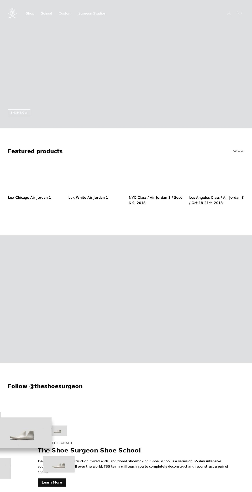 surgeon-studios.myshopify.com shopify website screenshot