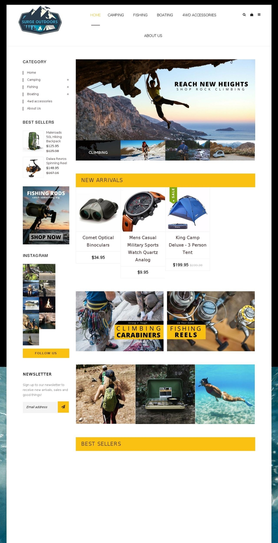 Bottrell Media Shopify theme site example surgeoutdoors.com