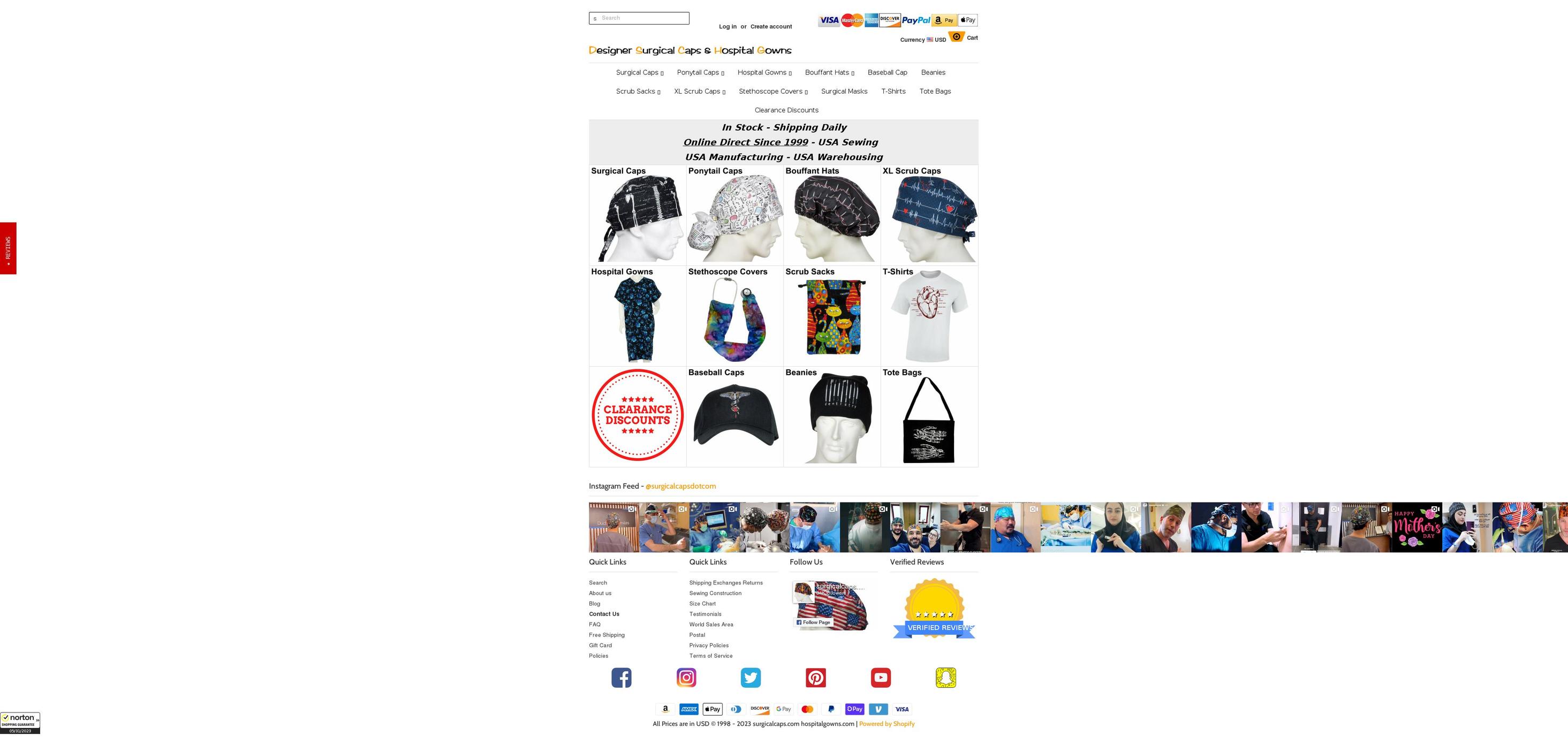 surgicalcasp.com — Shopify storefront screenshot