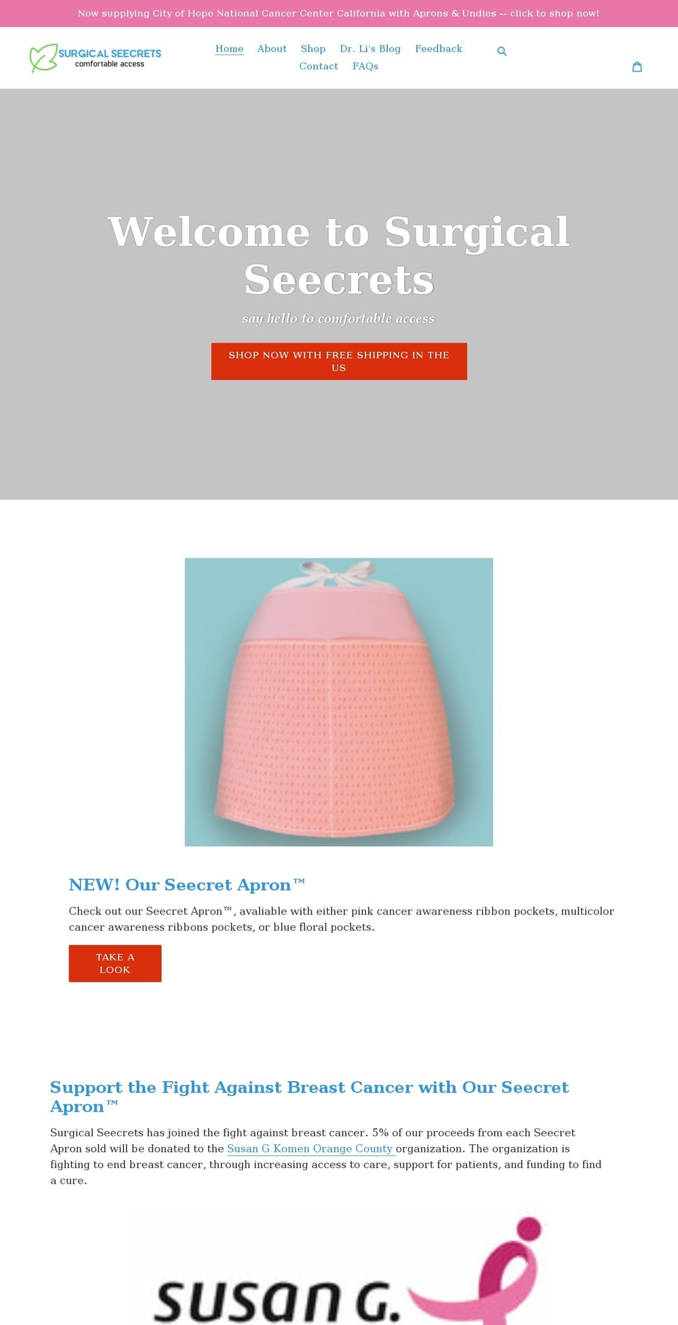 surgicalseecrets.com shopify website screenshot
