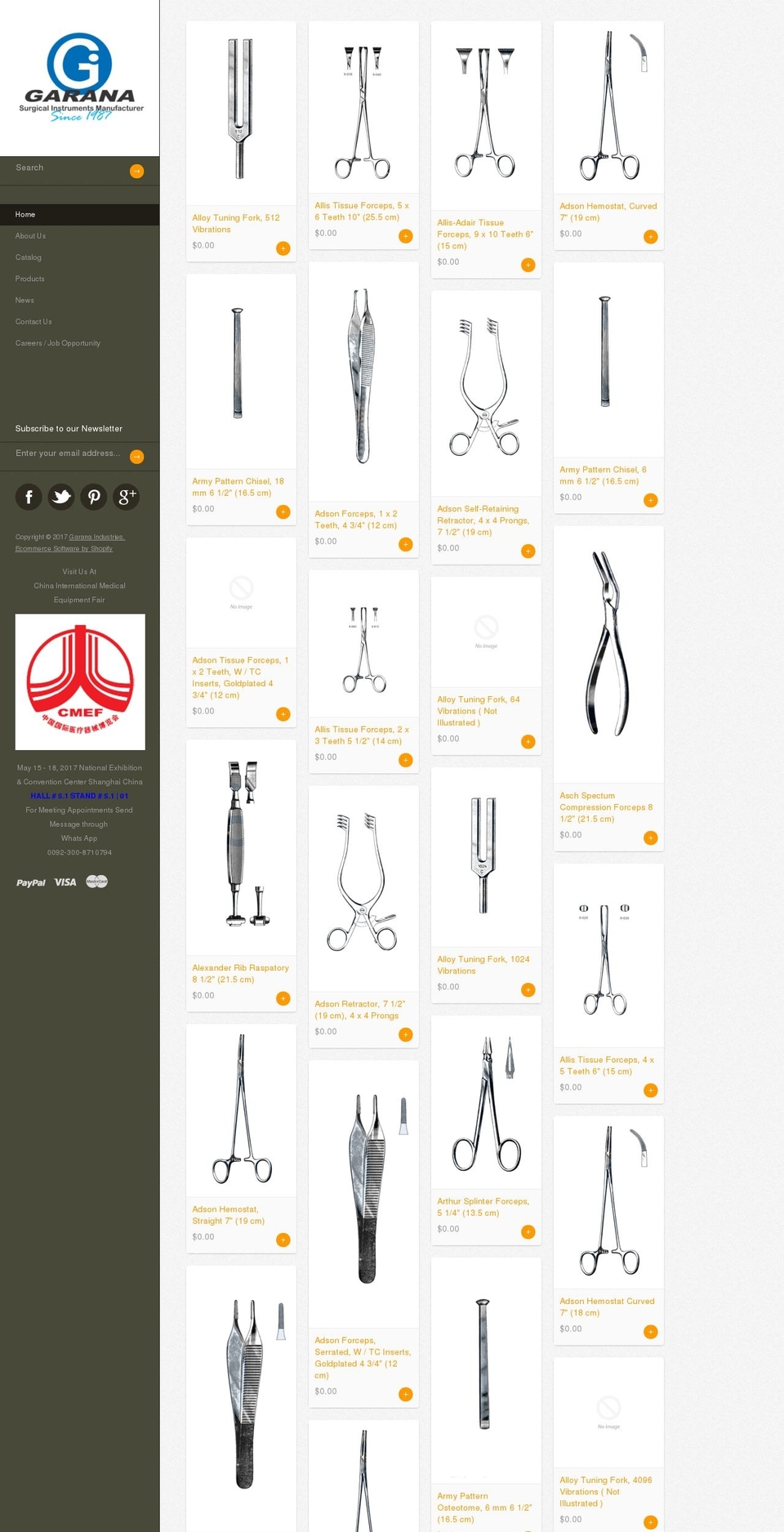 surgicalstoreonline.com shopify website screenshot