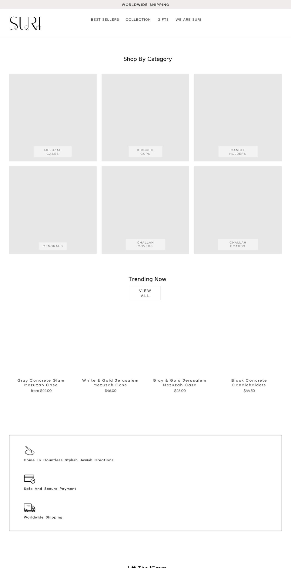 suri-art.com shopify website screenshot