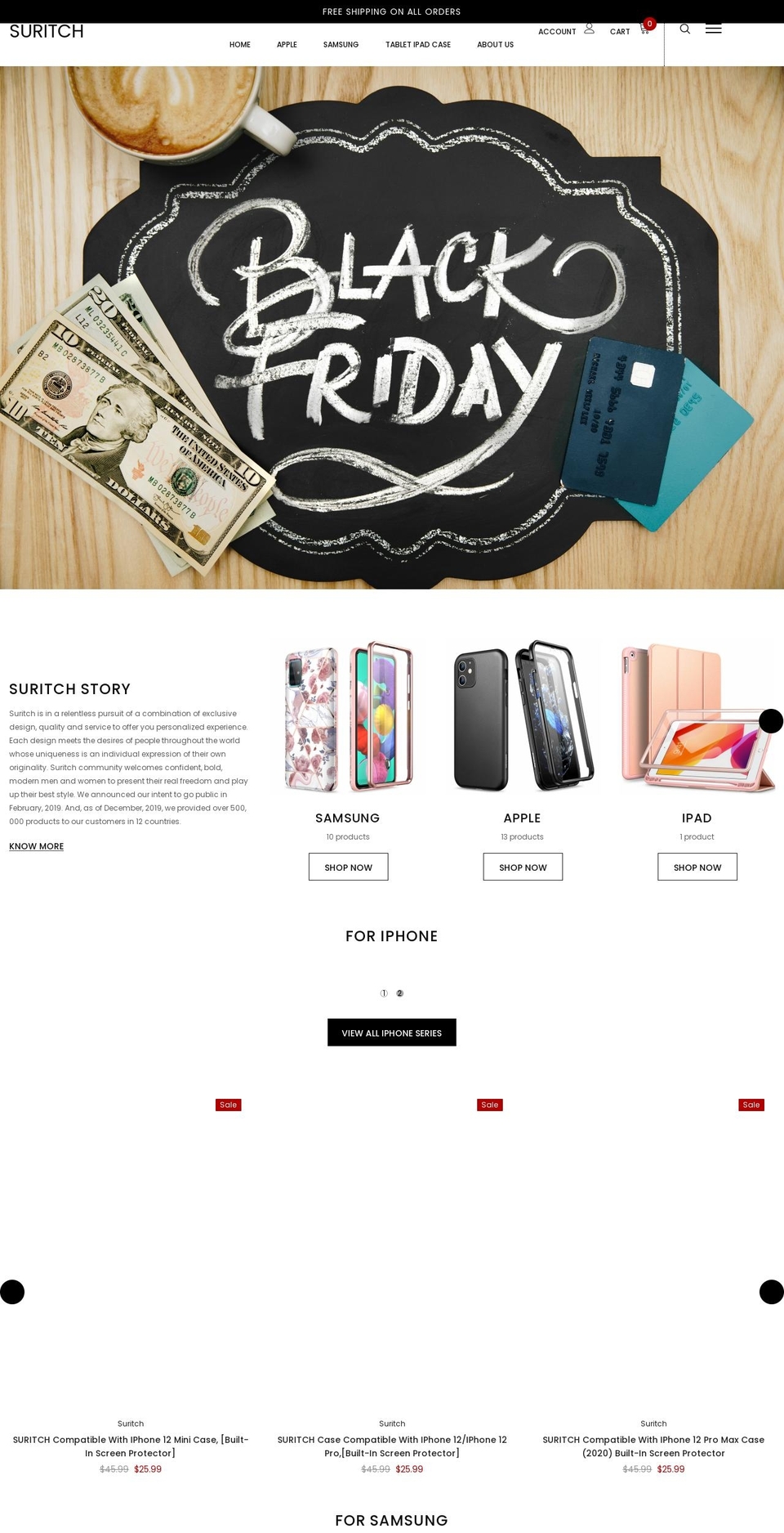 suritch.com.au shopify website screenshot