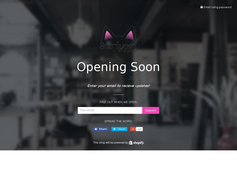 suriyori.com shopify website screenshot
