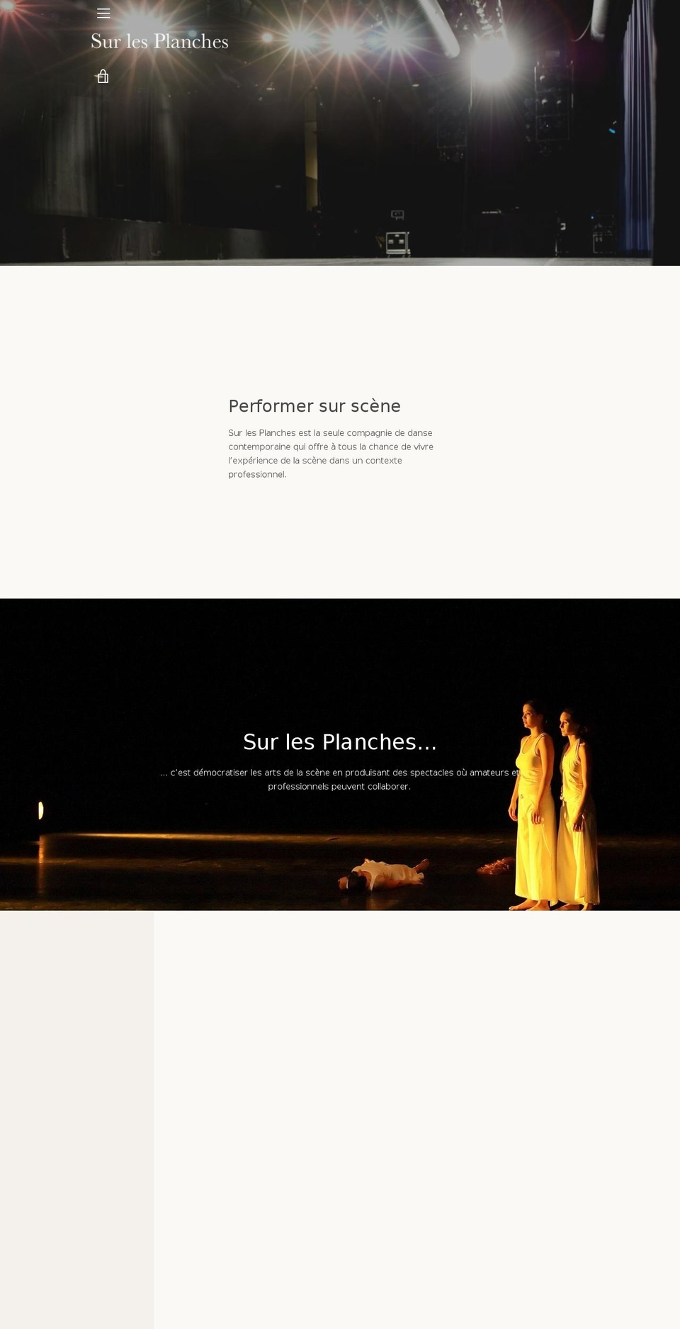 surlesplanches.ca shopify website screenshot