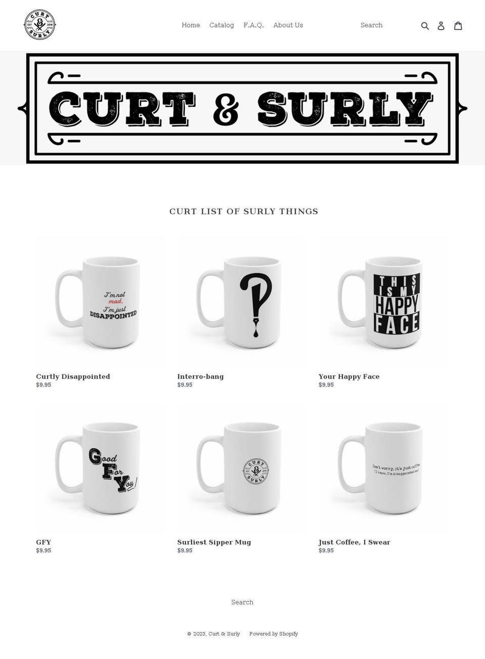 surlystuff.com — Shopify storefront screenshot