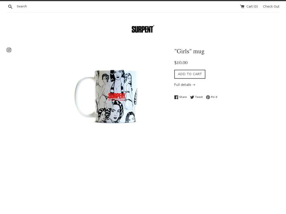 surpent.us shopify website screenshot