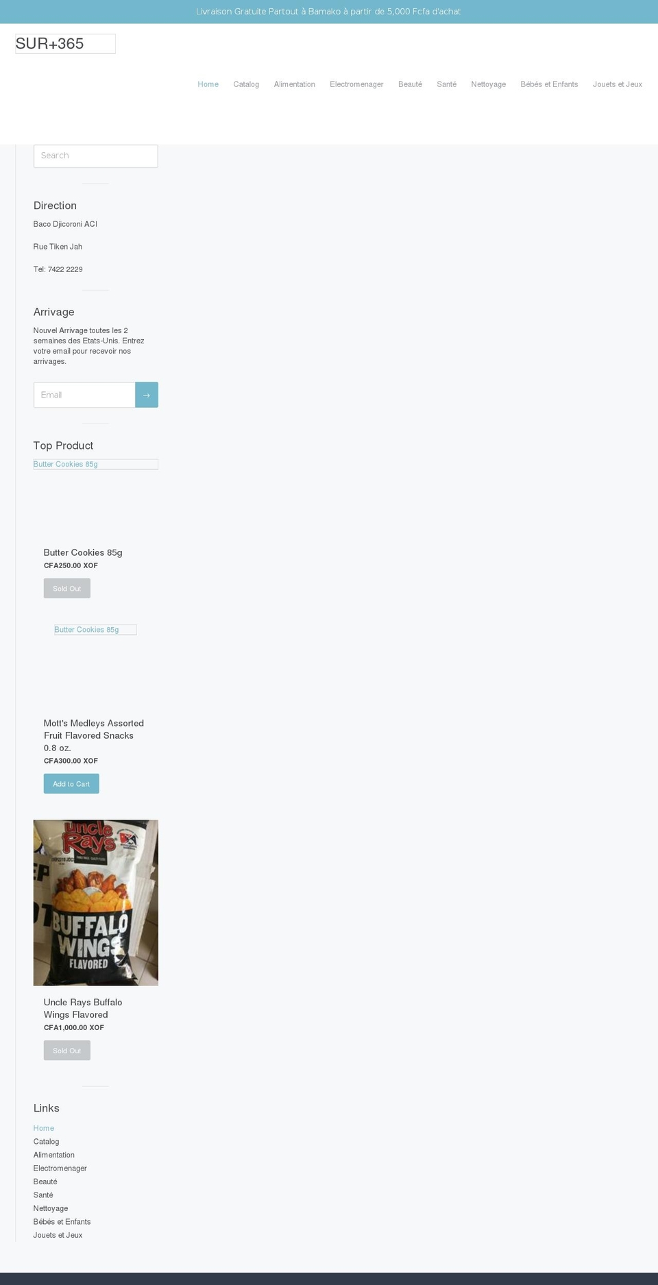 surplu365.com — Shopify storefront screenshot