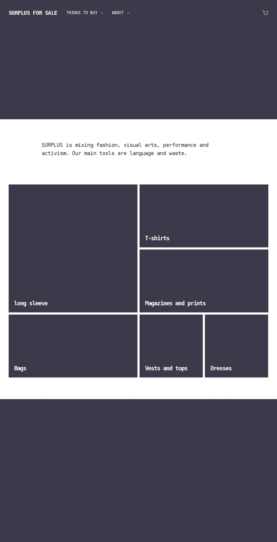 surplus-project.com shopify website screenshot