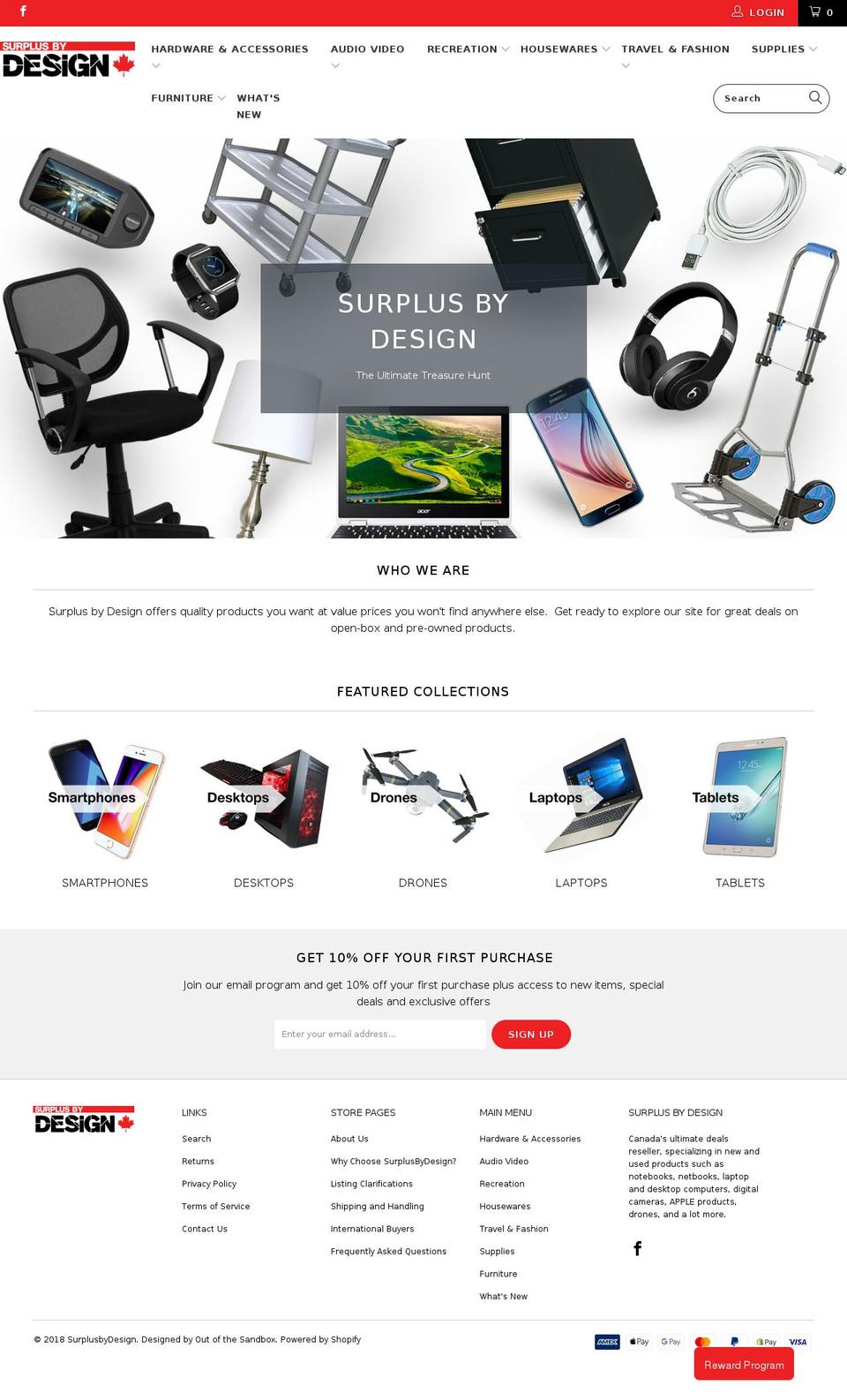 v1.1 Shopify theme site example surplusbydesign.com