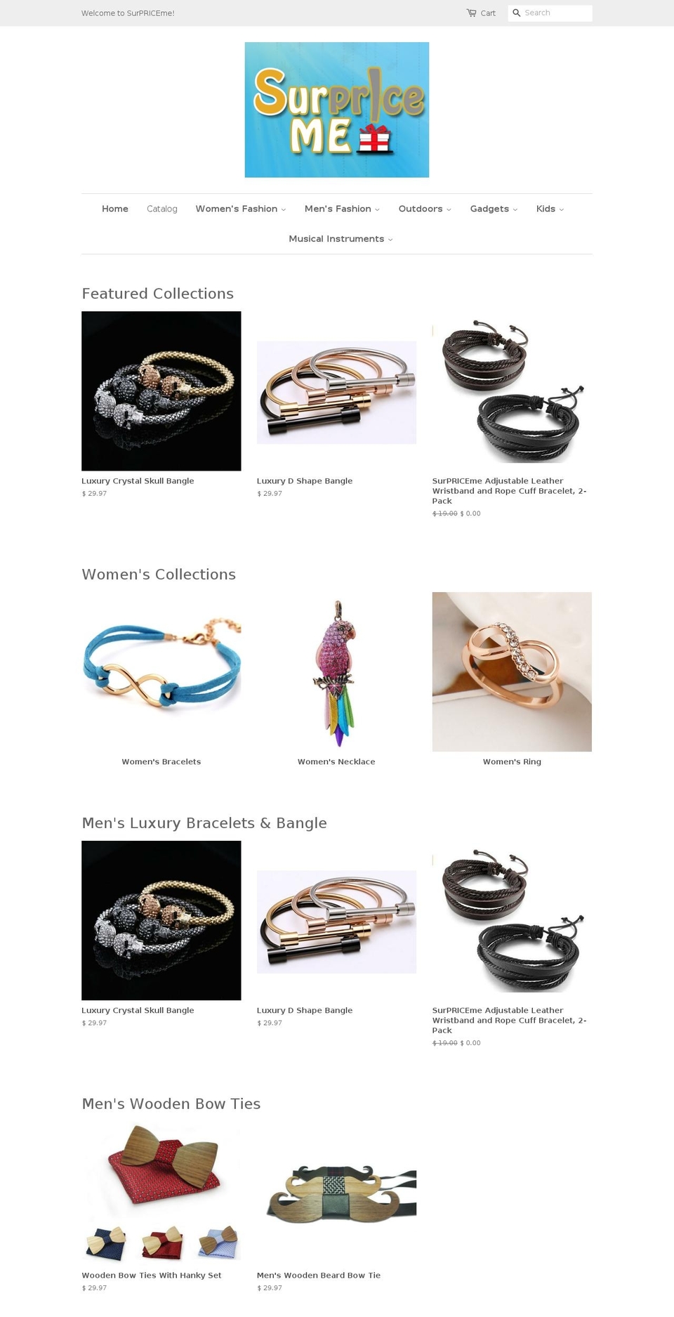 surpriceme.com shopify website screenshot