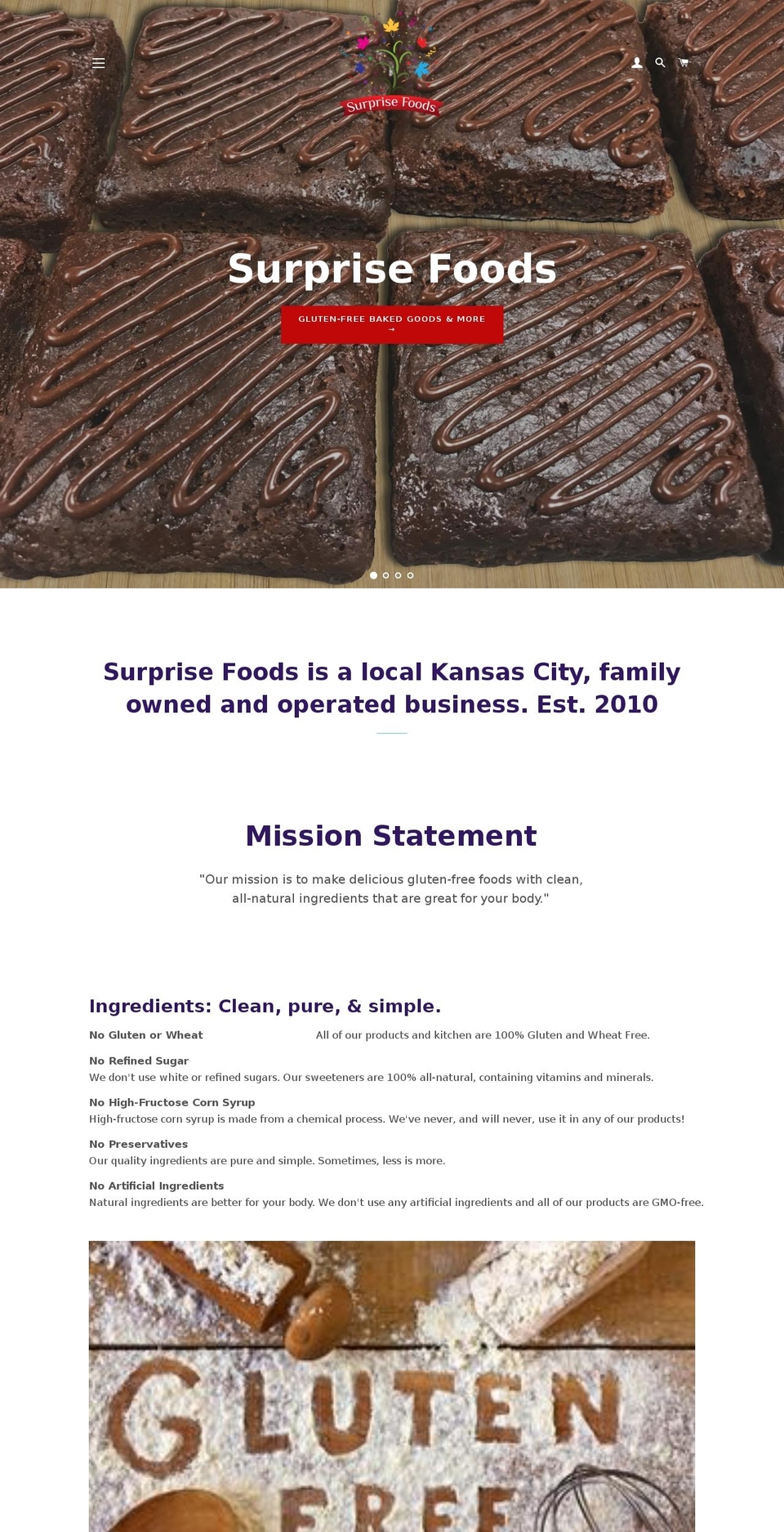 surprisefoods.com — Shopify storefront screenshot
