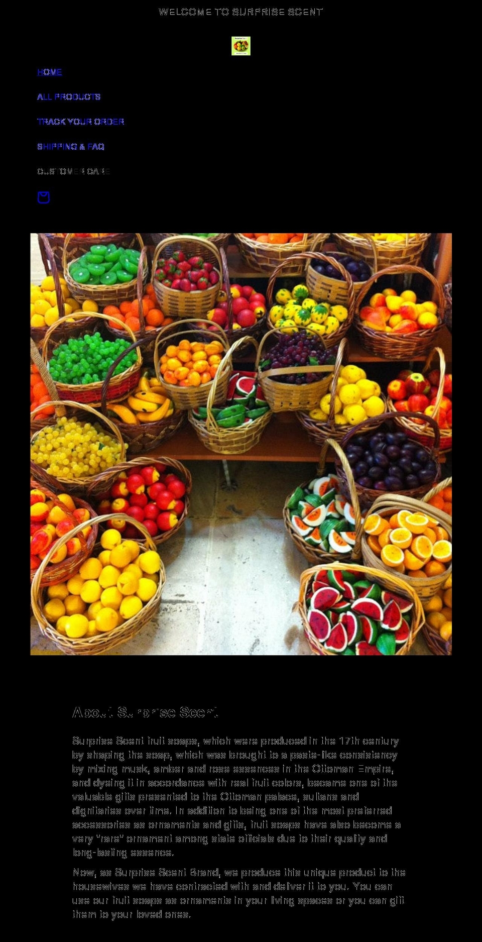 surprisescent.com shopify website screenshot