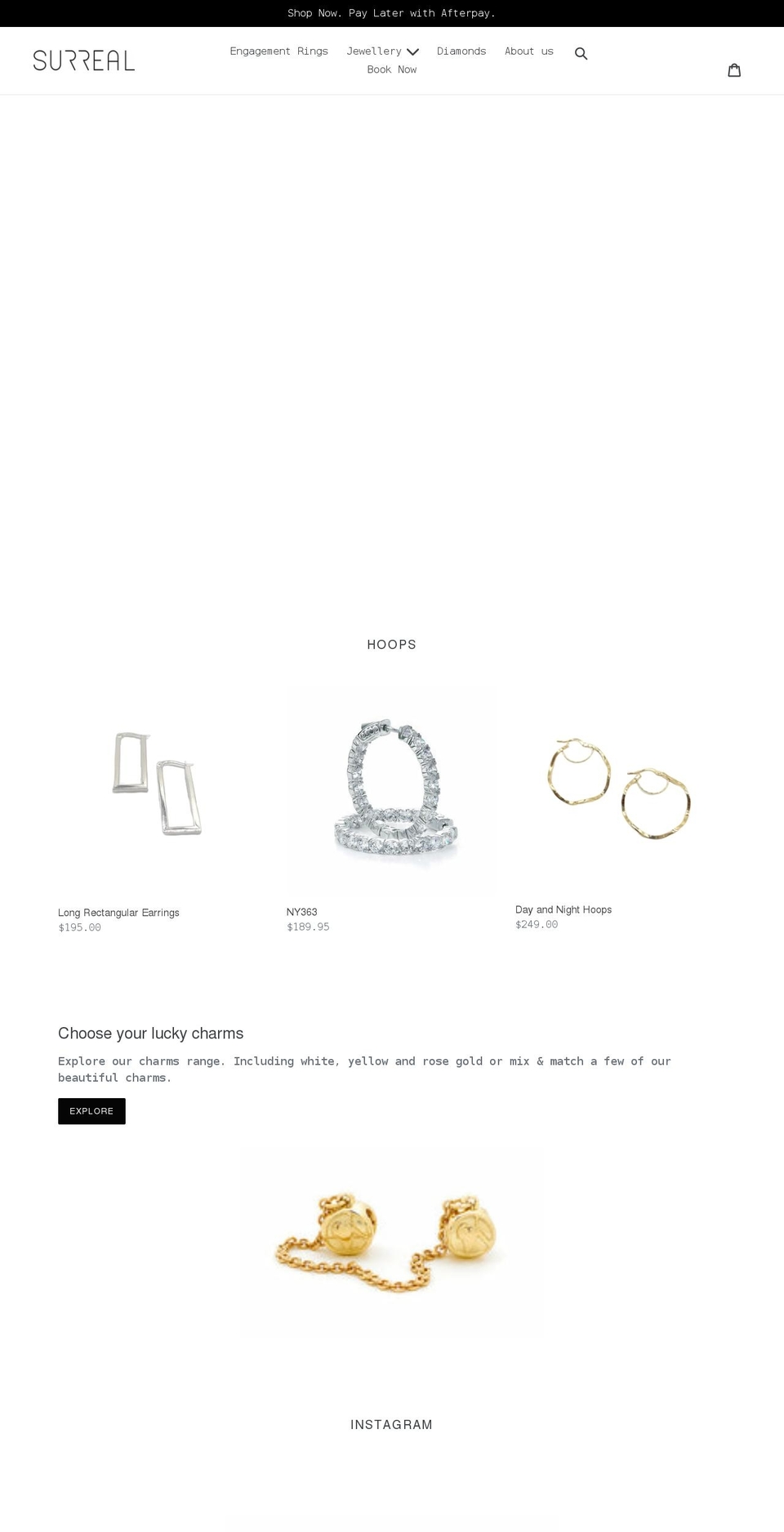 surrealjewellery.com.au shopify website screenshot