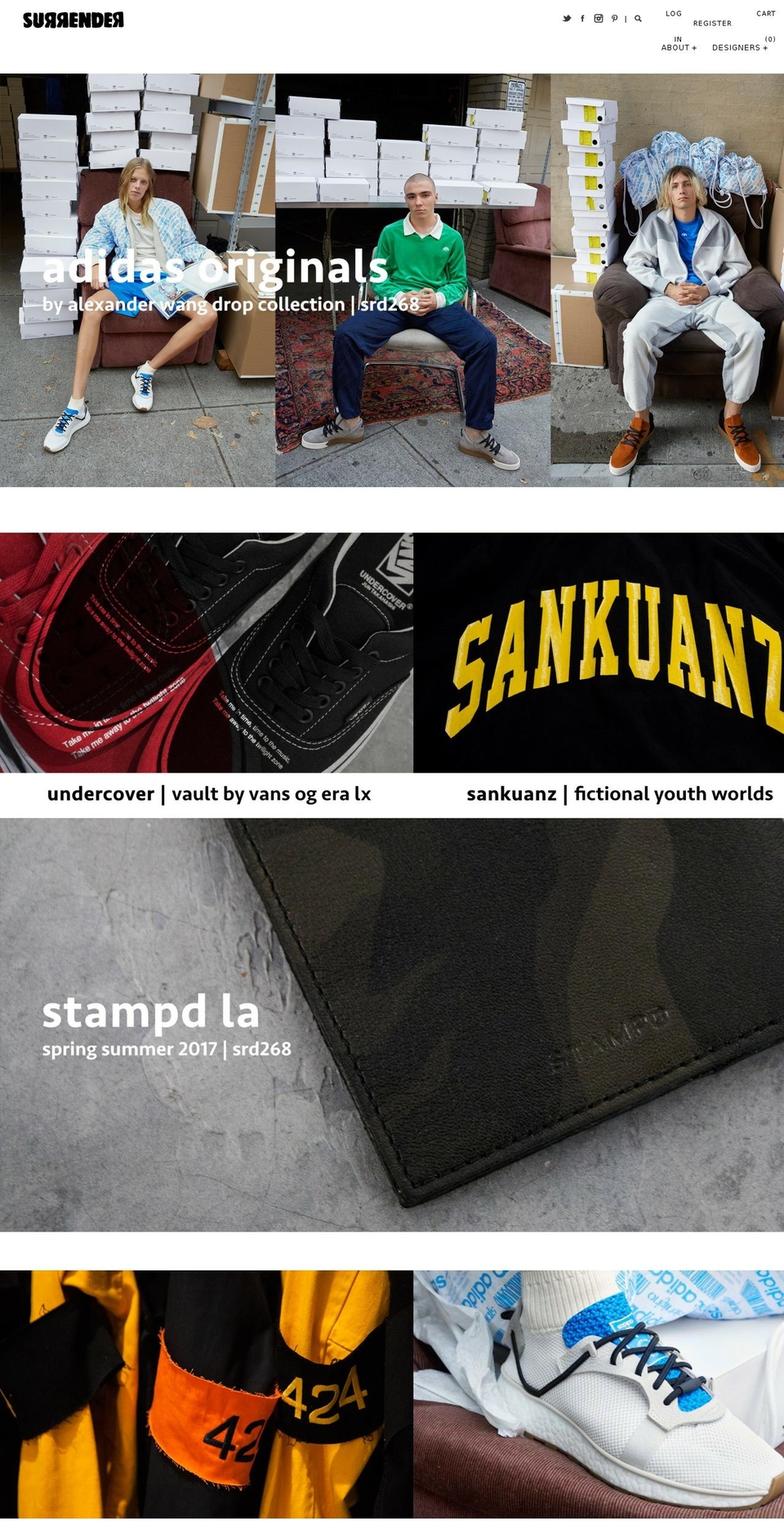 surrenderous.com shopify website screenshot